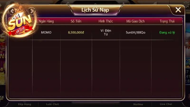 Người chơi cần đáp ứng các điều kiện để nạp tiền Sunwin thành công