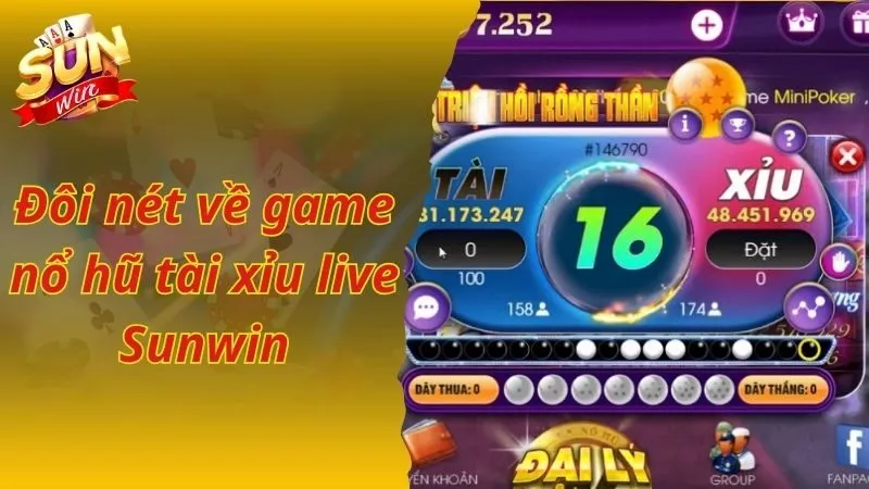 Đôi nét về game nổ hũ tài xỉu live Sunwin