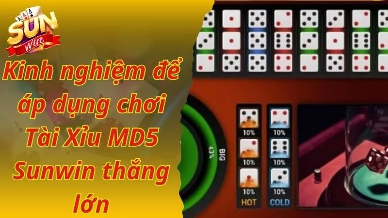 Kinh nghiệm để áp dụng chơi Tài Xỉu MD5 Sunwin thắng lớn