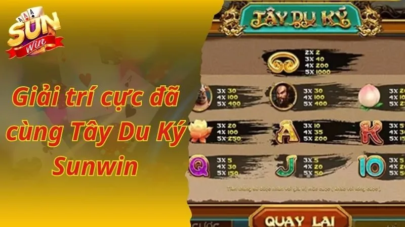 Giải trí cực đã cùng Tây Du Ký Sunwin